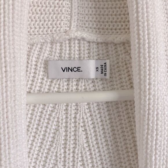 VINCE Women’s White Knitted Cardigan Size XS - Picture 1 of 5